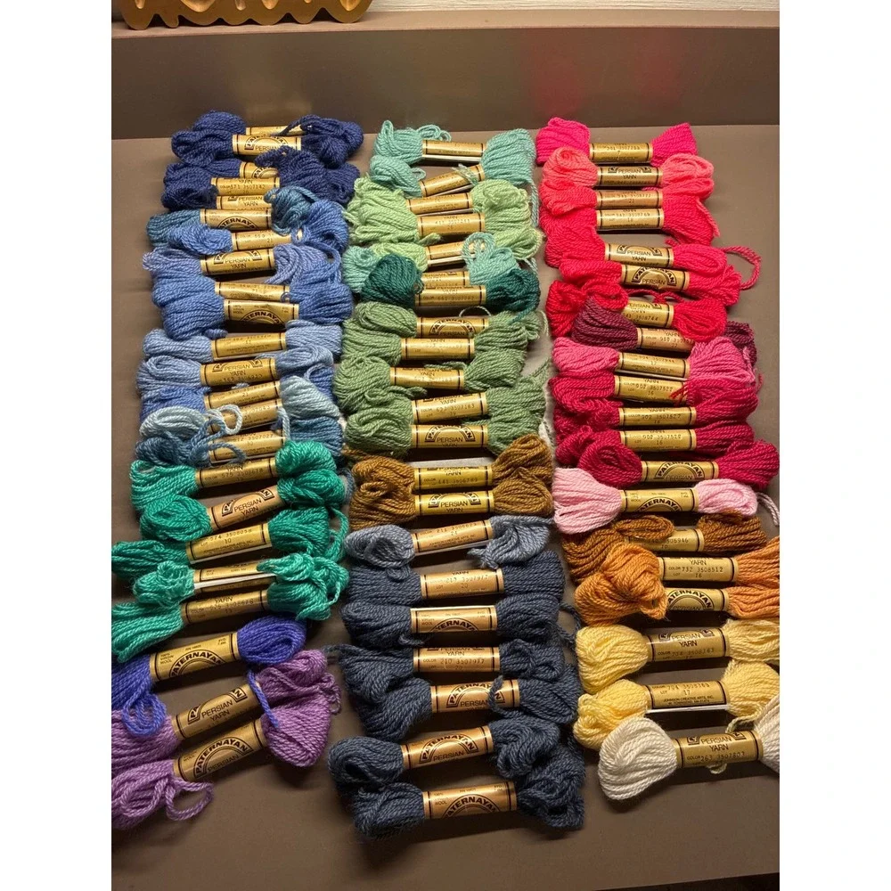 Paternayan Tapestry Yarn lot 64 skeins wool embroidery needlepoint
